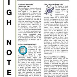High Notes, Vol 7 No 5, 3 March 2006