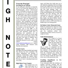 High Notes, Vol 7 No 13, 12 May 2006