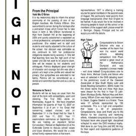 High Notes, Vol 7 No 21, 21 July 2006