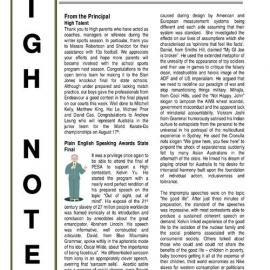 High Notes, Vol 7 No 24, 11 August 2006