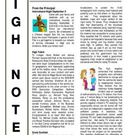 High Notes, Vol 7 No 26, 25 August 2006