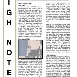 High Notes, Vol 7 No 29, 15 September 2006