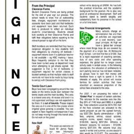 High Notes, Vol 7 No 35, 10 November 2006