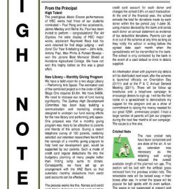 High Notes, Vol 7 No 36, 17 November 2006