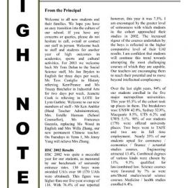 High Notes, Vol 4 No 1, 7 February 2003