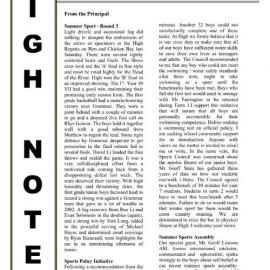 High Notes, Vol 4 No 4, 28 February 2003