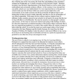 High Notes (From the Principal), Vol 4 No 8, 28 March 2003