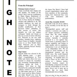 High Notes, Vol 4 No 11, 2 May 2003
