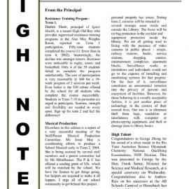 High Notes, Vol 4 No 13, 16 May 2003