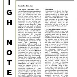 High Notes, Vol 4 No 14, 23 May 2003