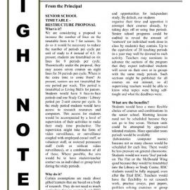 High Notes, Vol 4 No 16, 6 June 2003
