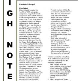 High Notes, Vol 4 No 29, 19 September 2003