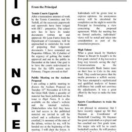 High Notes, Vol 4 No 33, 7 November 2003