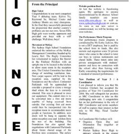 High Notes, Vol 4 No 35, 21 November 2003
