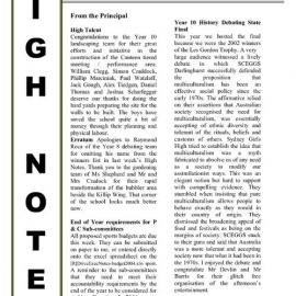 High Notes, Vol 4 No 36, 28 November 2003