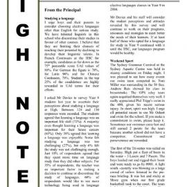 High Notes, Vol 5 No 3, 13 February 2004