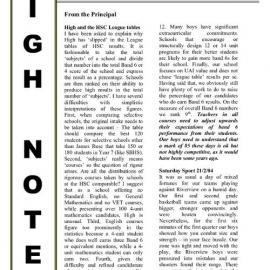 High Notes, Vol 5 No 5, 27 February 2004