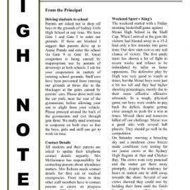 High Notes, Vol 5 No 7, 12 March 2004