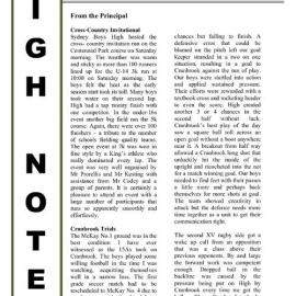 High Notes, Vol 5 No 14, 14 May 2004