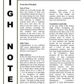 High Notes, Vol 5 No 21, 2 July 2004