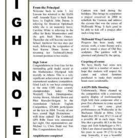 High Notes, Vol 5 No 22, 23 July 2004