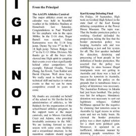 High Notes, Vol 5 No 31, 24 September 2004