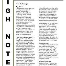 High Notes, Vol 5 No 40, 9 December 2004