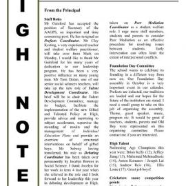 High Notes, Vol 6 No 3, 18 February 2005