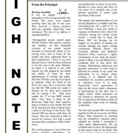 High Notes, Vol 6 No 8, 24 March 2005