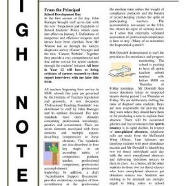 High Notes, Vol 6 No 11, 6 May 2005