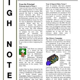 High Notes, Vol 6 No 20, 22 July 2005