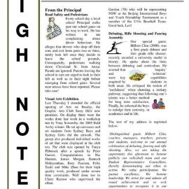 High Notes, Vol 6 No 21, 29 July 2005
