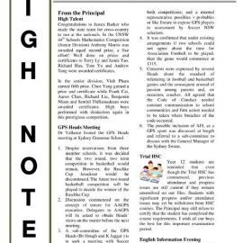 High Notes, Vol 6 No 23, 12 August 2005