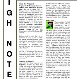 High Notes, Vol 6 No 24, 19 August 2005