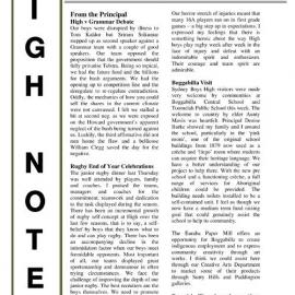High Notes, Vol 6 No 25, 26 August 2005