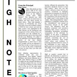 High Notes, Vol 6 No 27, 9 September 2005