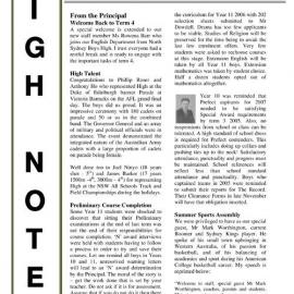 High Notes, Vol 6 No 30, 14 October 2005