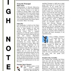 High Notes, Vol 6 No 31, 21 October 2005