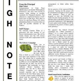 High Notes, Vol 6 No 32, 28 October 2005
