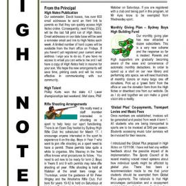 High Notes, Vol 8 No 3, 16 February 2007