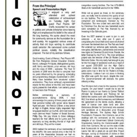 High Notes, Vol 8 No 4, 23 February 2007