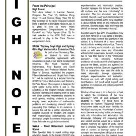 High Notes, Vol 8 No 13, 18 May 2007