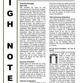 High Notes, Vol 8 No 16, 8 June 2007