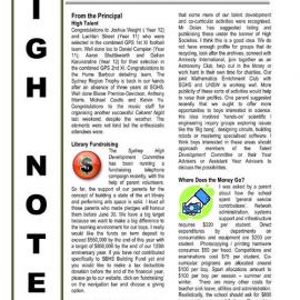 High Notes, Vol 8 No 18, 22 June 2007