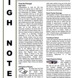 High Notes, Vol 8 No 19, 29 June 2007