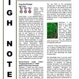 High Notes, Vol 8 No 22, 3 August 2007