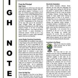 High Notes, Vol 8 No 32, 26 October 2007