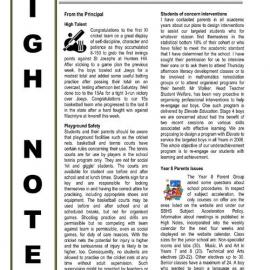 High Notes, Vol 8 No 34, 9 November 2007