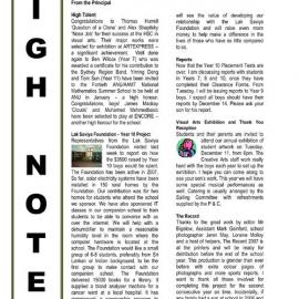 High Notes, Vol 8 No 38, 7 December 2007