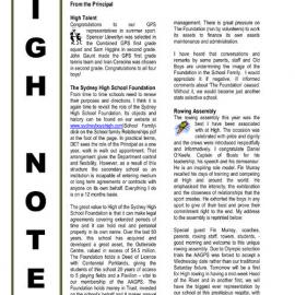 High Notes, Vol 9 No 7, 21 March 2008